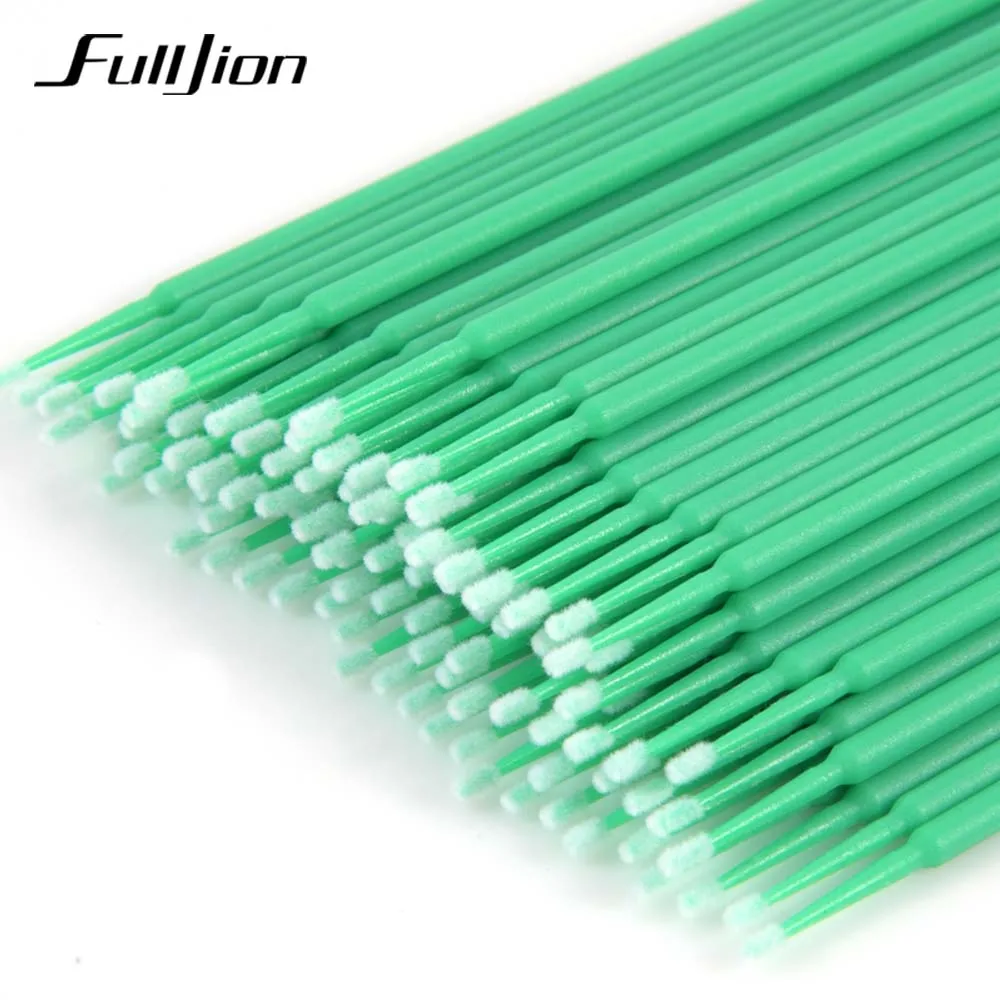 100 шт./лот наращивание ресниц тампон микро щеточки Одноразовые индивидуальные