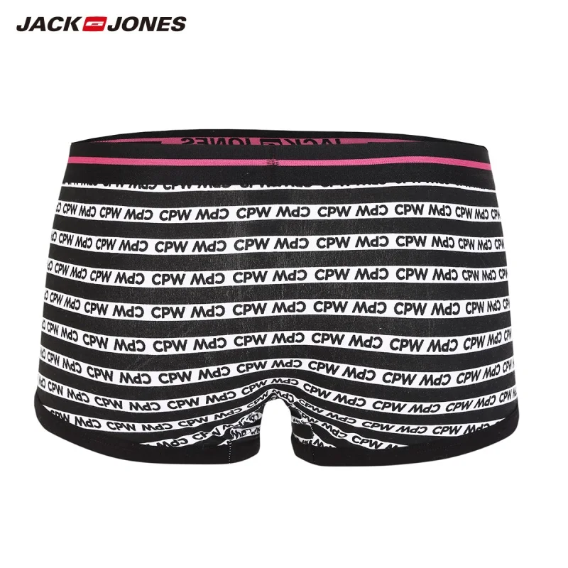 JackJones Мужской стрейч хлопок контрастные буквы печати нижнее белье боксеры шорты