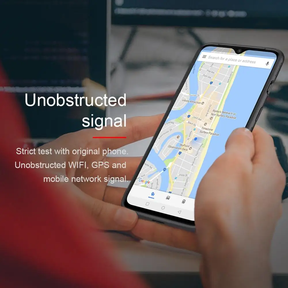 Oneplus 7 pro 6T чехол Nillkin 3D текстурированная нейлоновая задняя крышка с мягкими краями