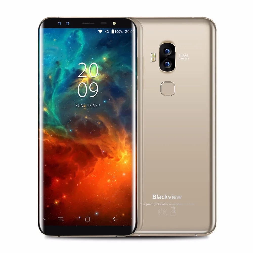 Blackview S8 5 7 "четыре камеры 18:9 смартфон 4 ГБ ОЗУ 64 Гб ПЗУ MT6750T Восьмиядерный