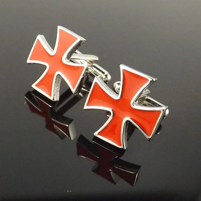 Лидер продаж 2016 года Красного Креста Запонки чистый Медь мужские рукав База