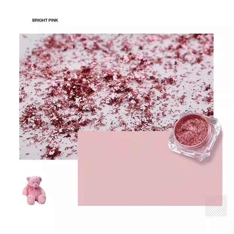 Rose Gold Nail Glitters Powder 0.2g Mirror Mermaid Shining Chrome Pigment Glitter Manicure DIY Art Decoratin | Красота и здоровье