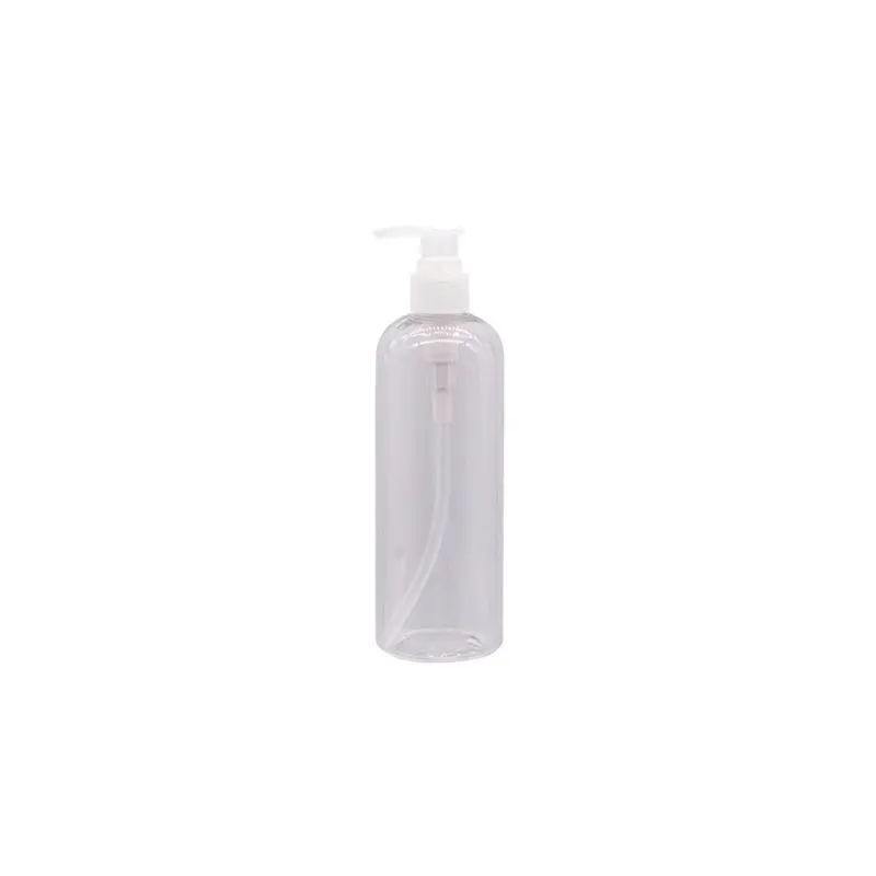 Empty Plastic Lotion Pump Bottles Black Gray Cosmetic Container With Liquid Soap Dispenser Shampoo Refillable Bottles 300ML - Цвет: Clear Bottle Clear