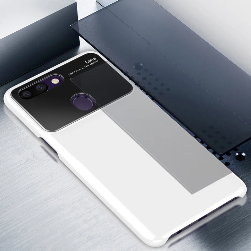 Роскошный зеркальный Тонкий чехол для телефона ADKO Oppo R15 противоударный жесткий