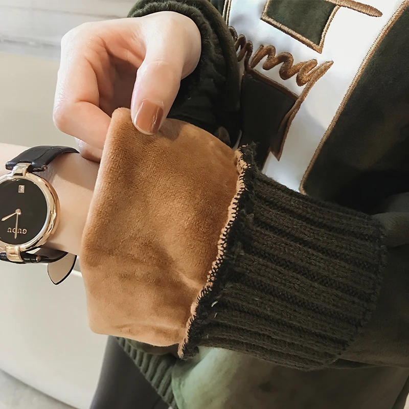 MissLymi L-4XL плюс размеры толстовки для женщин 2019 Весна письмо 'H' патч с длинным
