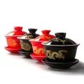 Gaiwan, чайная чашка супница Чай горшок в традиционном китайском стиле кунг-фу заварочный чайник керамическая чашка для чая фарфоровые чашки Sancai чашки Чай чашек для домашнего обихода D002
