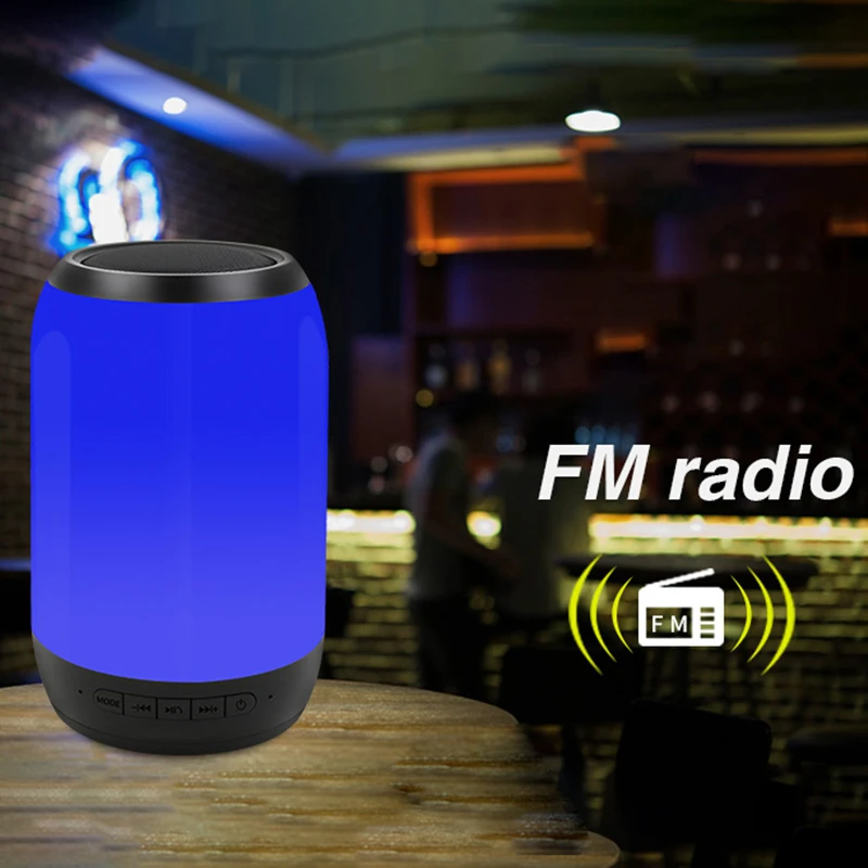 NBY 2260 Bluetooth динамик FM радио беспроводной портативный цветной светильник сабвуфер