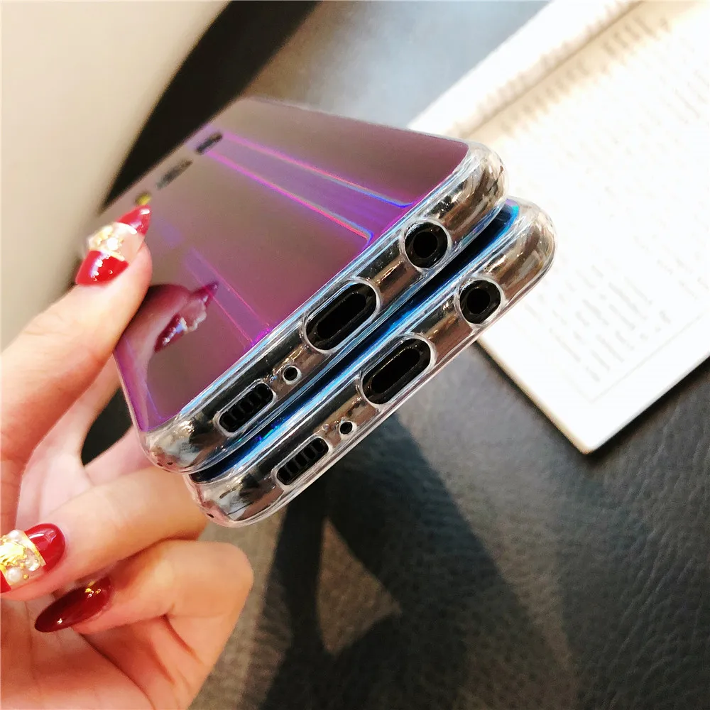 Luxury Glitter Phone Case for Samsung Galaxy S8 Cool Laser Shining Cases S7edge Note 8 S9 Plus Soft Silicone Covers |