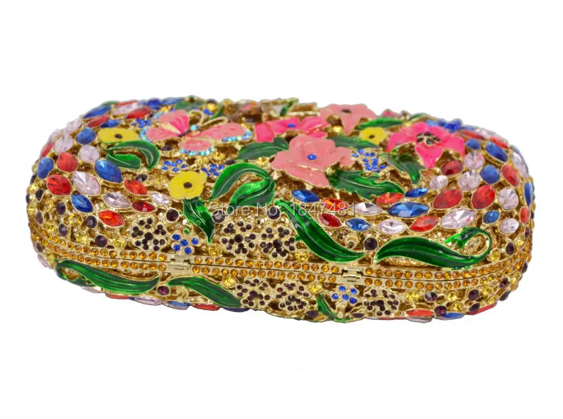 LaiSC сумочка-клатч с бабочкой женские алмаз многоцветный вечерние клатчи