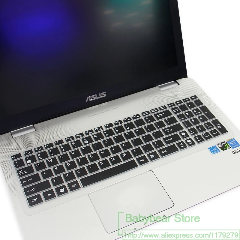 Силиконовый защитный чехол для ноутбука Asus X751 X751L X751La X751Lav X751Ld X751Ldv X751Lk X751Ln X751Ma