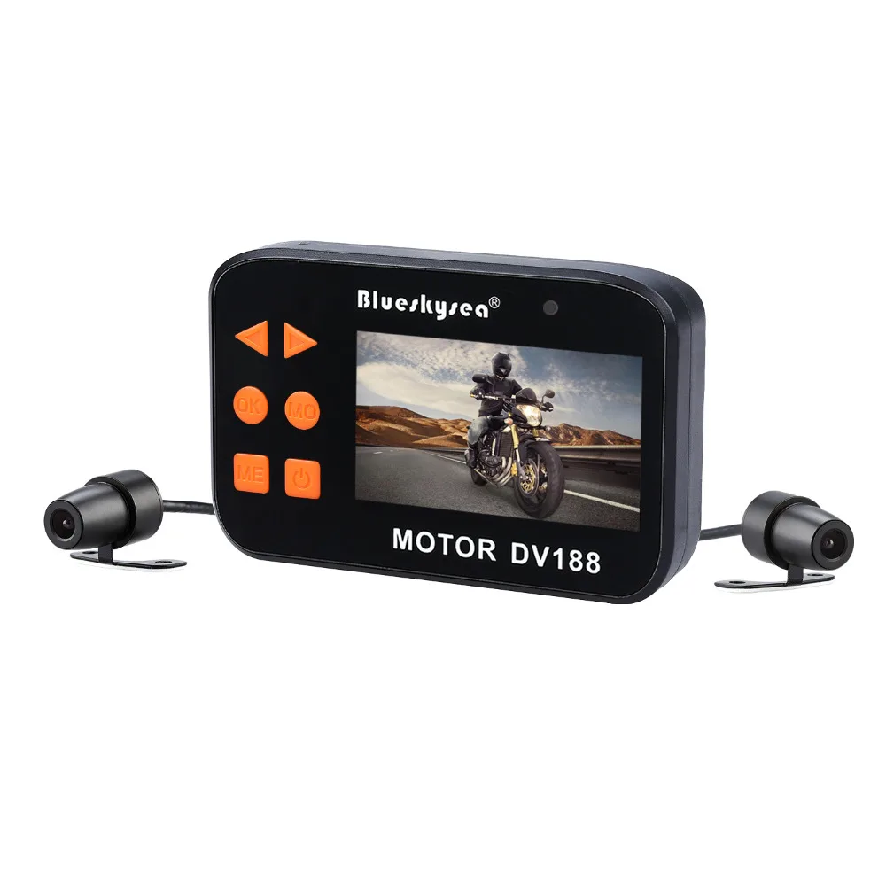 Blueskysea DV188 Спортивная Экшн-камера 1080P видео DVR Водонепроницаемая велосипедная мотоциклетная Автомобильная камера с двойным объективом видеорегистратор