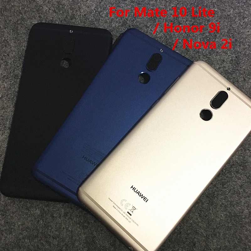 Чехол для задней батареи, металлический корпус для huawei mate 10 lite Nova 2i RNE-L01 L21 L22 L23 RNE-AL00