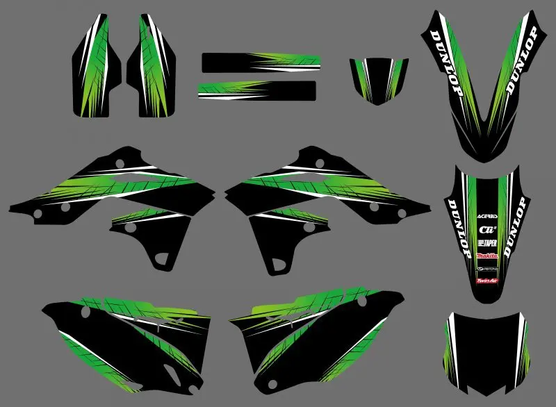 New Style 0434 Power TEAM GRAPHICS &amp BACKGROUNDS DECALS STICKERS Kits For Kawasaki KX250F KXF250 2013 2014 KXF 250 KX 250F | Автомобили
