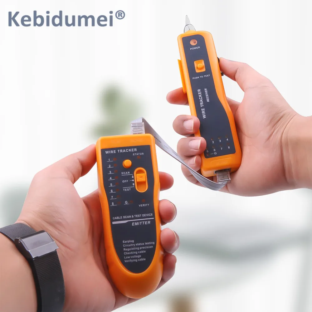 Лидер продаж тестер сетевого кабеля RJ45 Cat5e Cat6 детектор RJ11 трекер телефонных проводов трассировщик