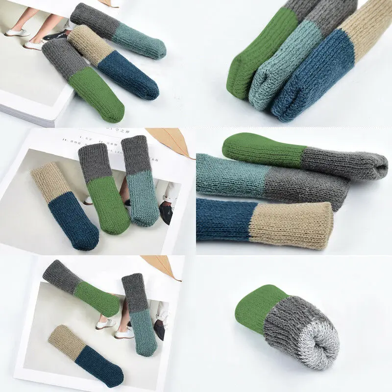 

4pc/Set Table Chair Foot Leg Knit Socks Chair Leg Cover Protector Socks Sleeve Protect Floor Pads Floor Protector Home Decor