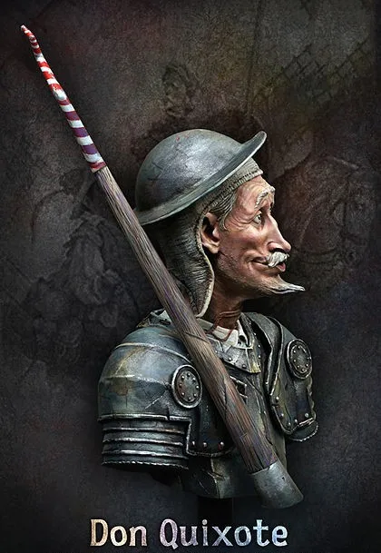 Смола Наборы 1/10 Don Quijote Ламанчский бюст фигурная смола не цвет модель фигура DIY подарок детям на