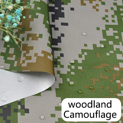 Woodland C Meetee 100*150 см 210D камуфляжная водонепроницаемая ткань зонтик ткань Оксфорд Сделай Сам Непромокаемая ткань сумка для уличной палатки швейный материал - Цвет: Woodland C