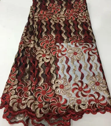 Latest African Lace Fabric 2016 High Quality French Net Laces With Sequins Embroidery Tulle For Dresses VYL467 | Дом и сад