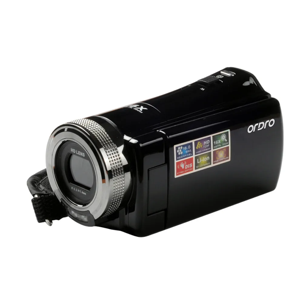 16MP 720P 16X цифровой зум dvc Цифровая видеокамера 2,7 дюймов TFT ЖК-экран распознавание лица захват улыбки анти-встряхивание