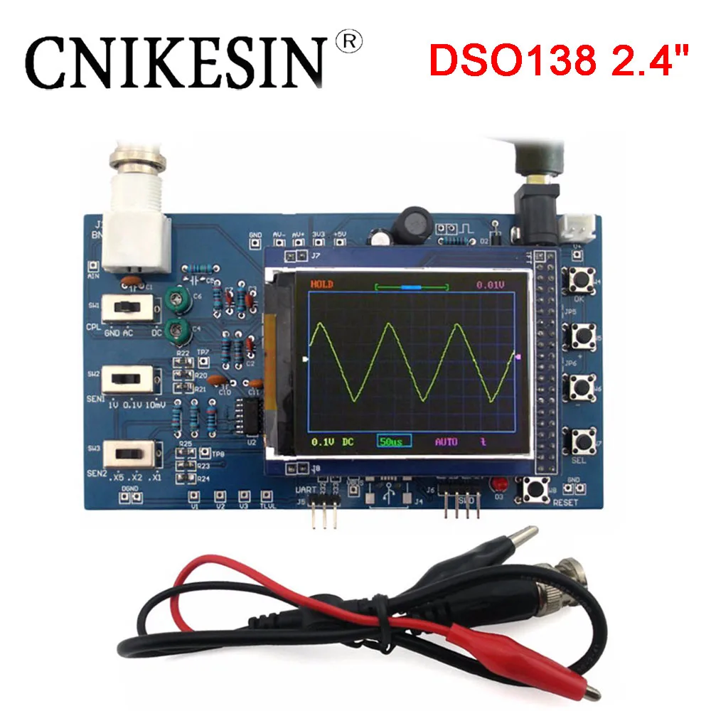 Cnikesin DSO138 TFT Ручной карман цифровой осциллограф комплект Комплектующие для