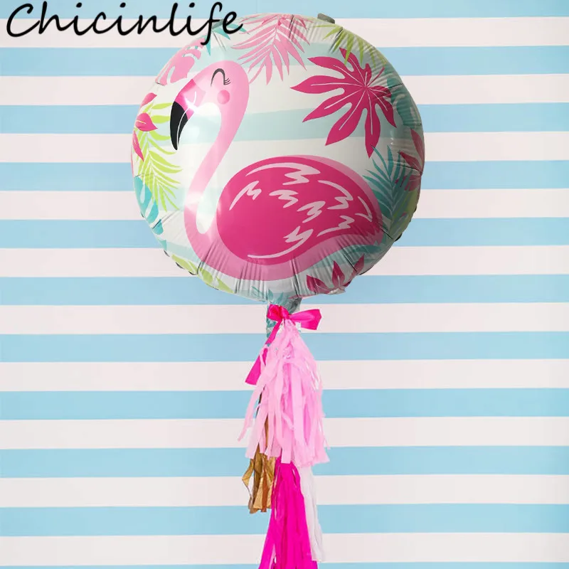 Chicinlife 5 шт. 18 дюймов фламинго фольга воздушный шар день рождения вечеринка