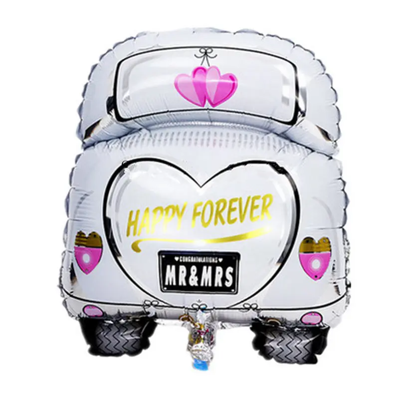 TSZWJ новый трехмерный Мультфильм свадебный автомобиль форма алюминиевая пленка