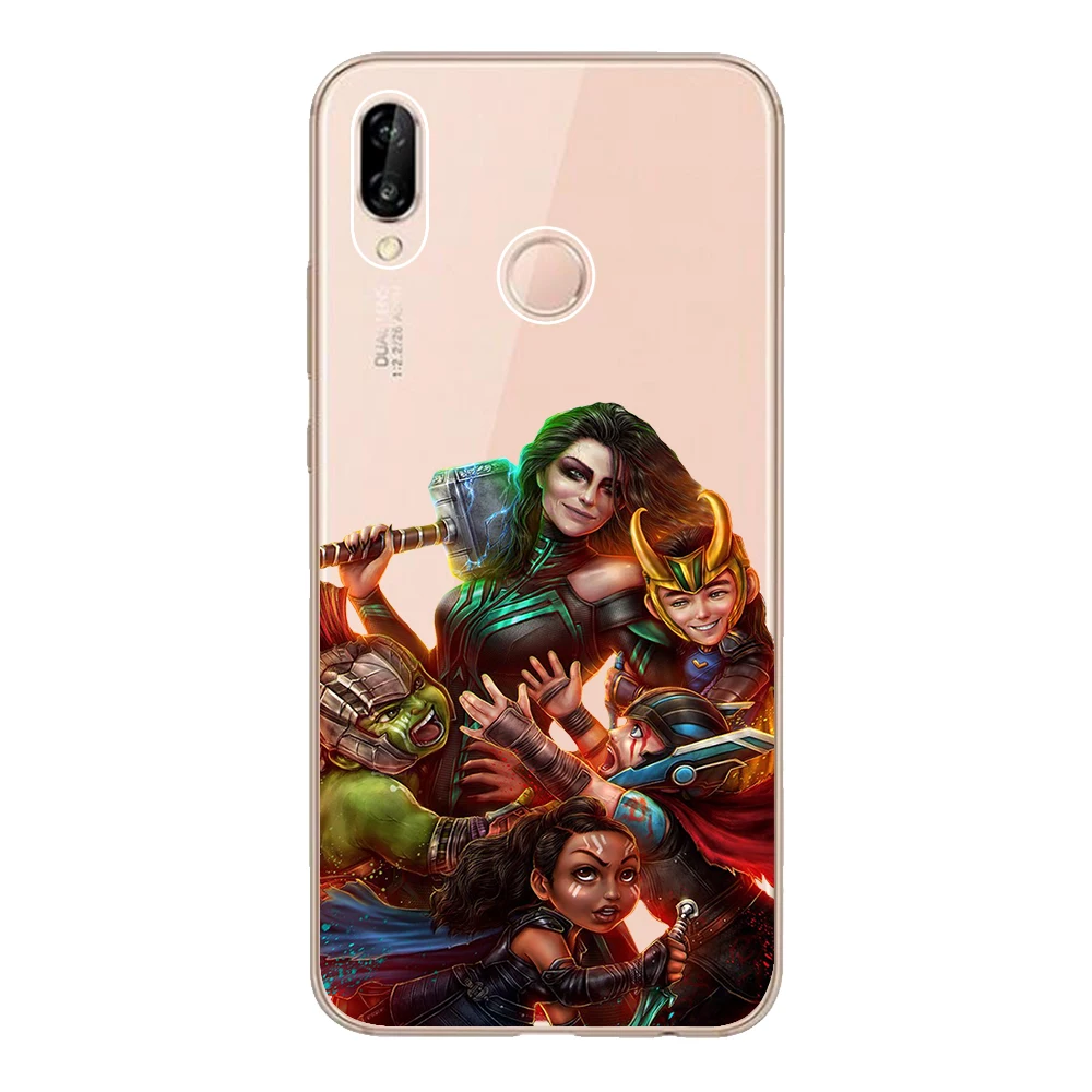 Мягкий чехол из ТПУ для Huawei P8 P9 Lite 2017 P10 Plus P20 Pro силиконовый телефона Deadpool Spiderman Venom |