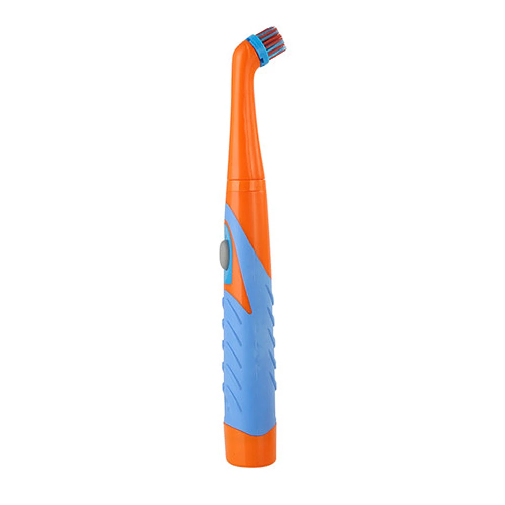 Blue orange 4 in1 электрическая звуковая скруббер Чистящая Щетка с 4 насадки для зубной щетки - Цвет: Blue orange