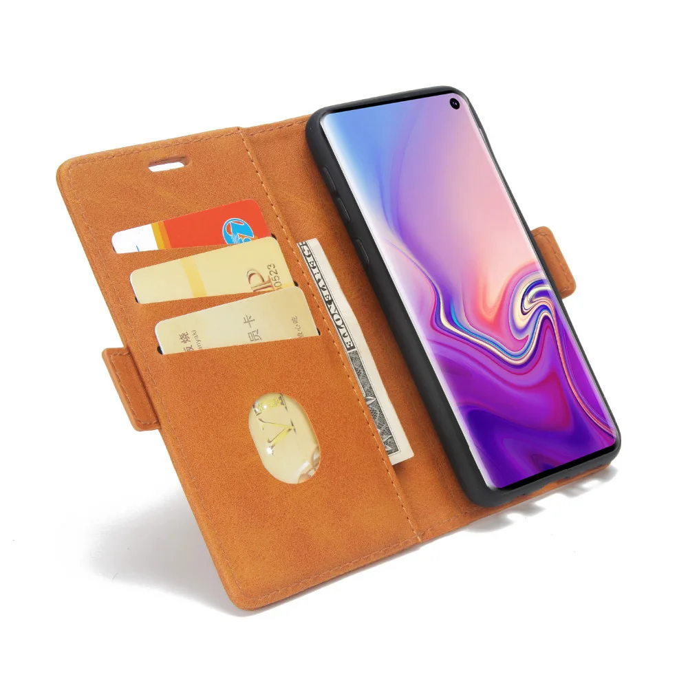 S9plus wallet cases for samsung Galaxy S8 S9 plus S10 lite phone case card slots luxury flip covers PU leather full cover | Мобильные