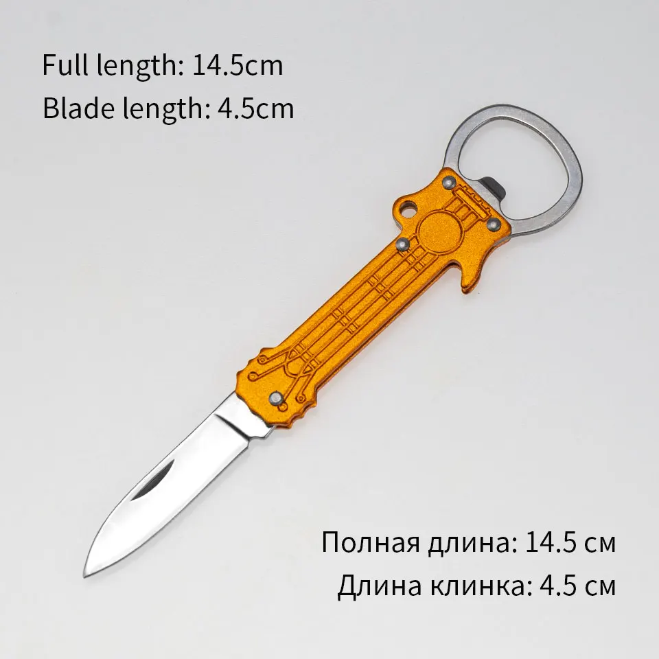 B-Orange Многофункциональный складной нож инструмент Нержавеющая сталь кемпинг ножи выживания на открытом воздухе Охота Ножи карманные тактические ножи для повседневного использования, инструмент для активного отдыха - Цвет: B-Orange