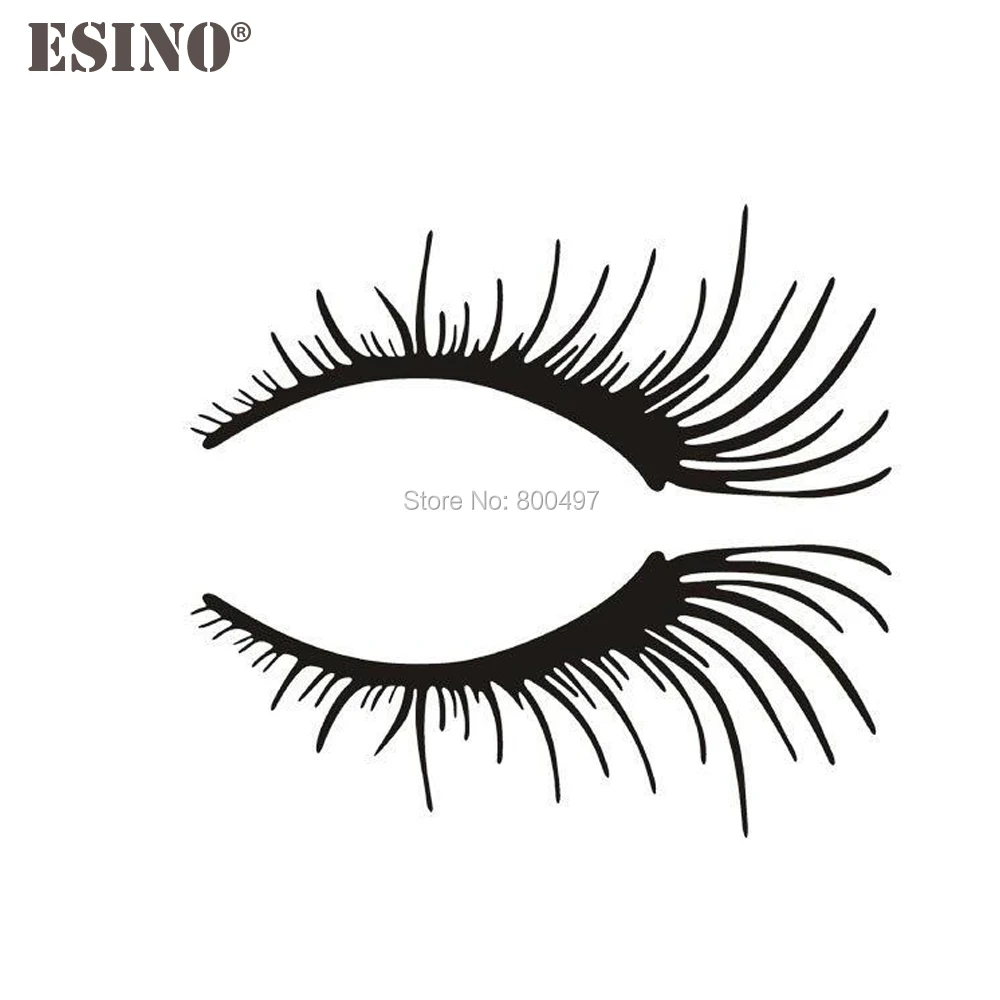 

20 x Car Styling New Fashion Decoration Car Accessory Funny Eyelash Eye Cilia Creative Sticker Car Whole Body Vinyl Decal