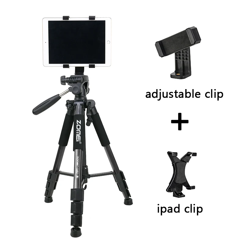 ZOMEI Functional Portable Stable Live Tripods Camera Stand Instafamous Tripode For Smartphone Internet Celebrity Blogebrity | Электроника