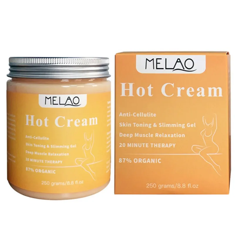 MELAO 250 г антицеллюлитный горячий крем сжигатель жира гель для похудения массаж
