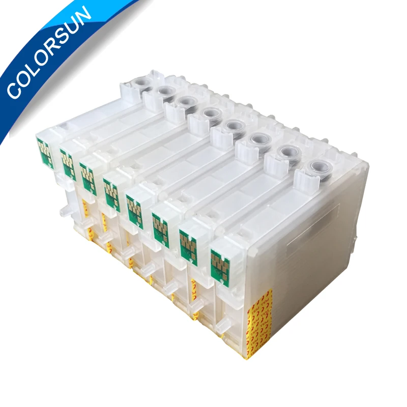 TOPPARTS 8 color R1800 R800 cartridge empty refillable ink cartridges for epson with ARC chip T0540 - T0549 | Компьютеры и офис