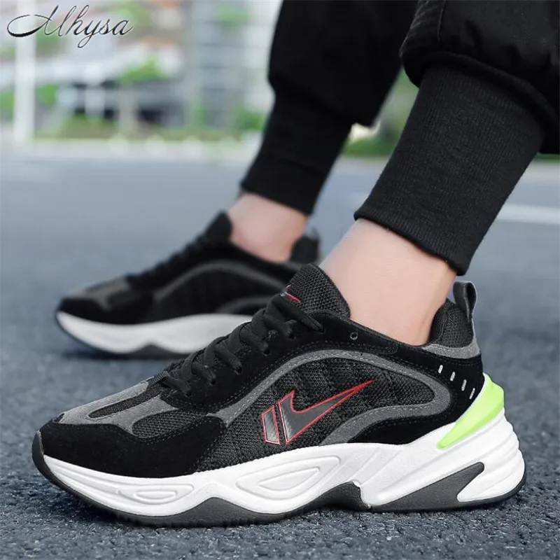 Mhysa 2018 Spring autumn new fashion men's sneakers shoes comfortable breathable mesh lace-up casual S1077 | Обувь