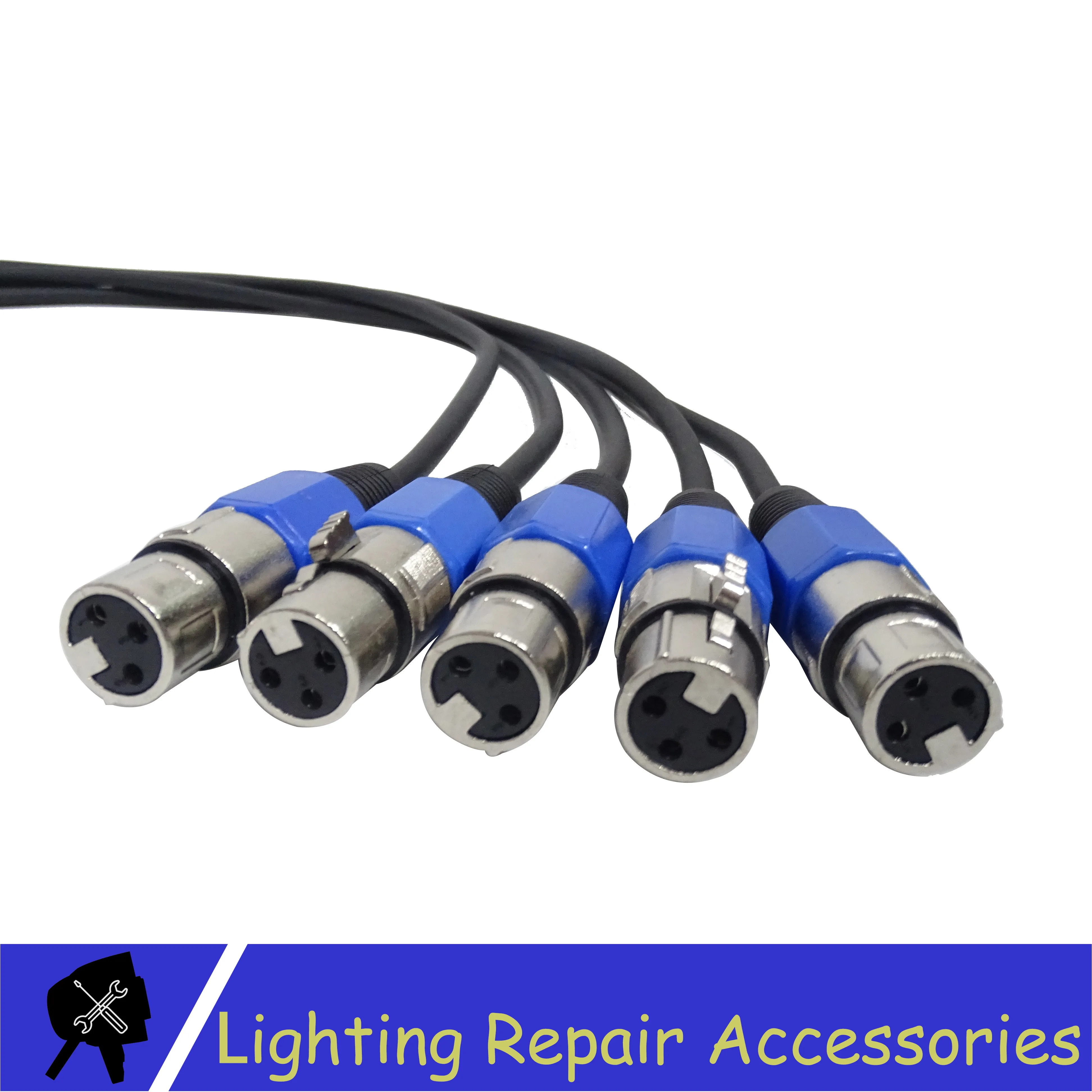 5 шт./лот светодиодный кабель Par Светильник 3 контактный DMX 1 м/2 м/3 м/4 м/5 м/6 м/7 м/8 м/9