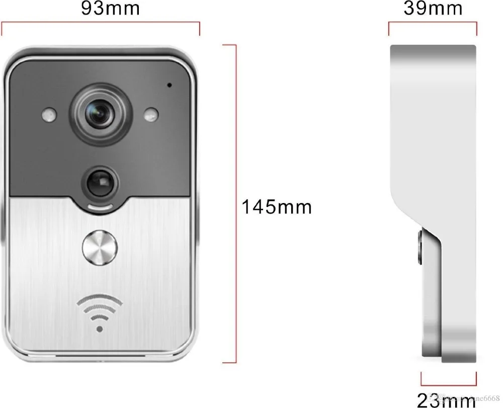 Беспроводной видеодомофон с Wi Fi ночная версия мини камера Поддержка IOS и Android