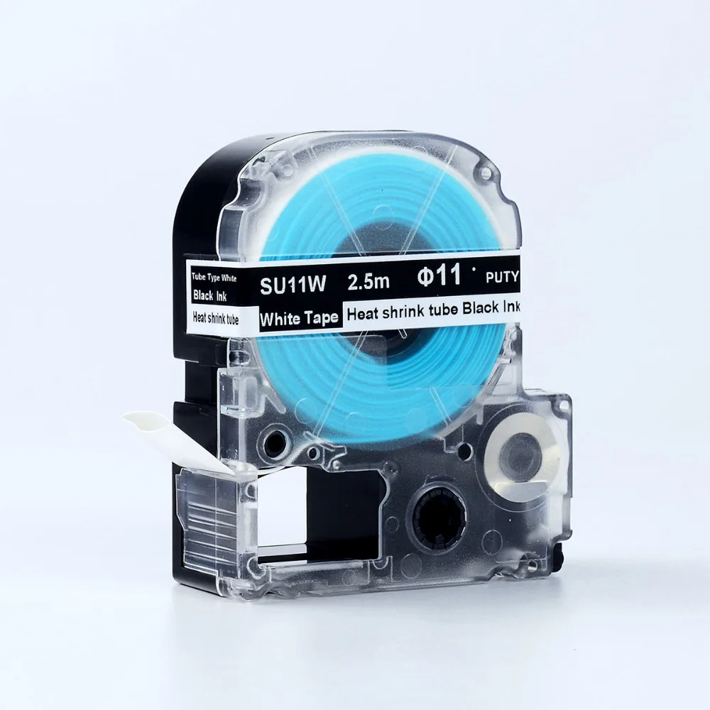 20 шт./лот черно белая термоусадочная трубчатая лента 100% совместимая серия kingjim SR