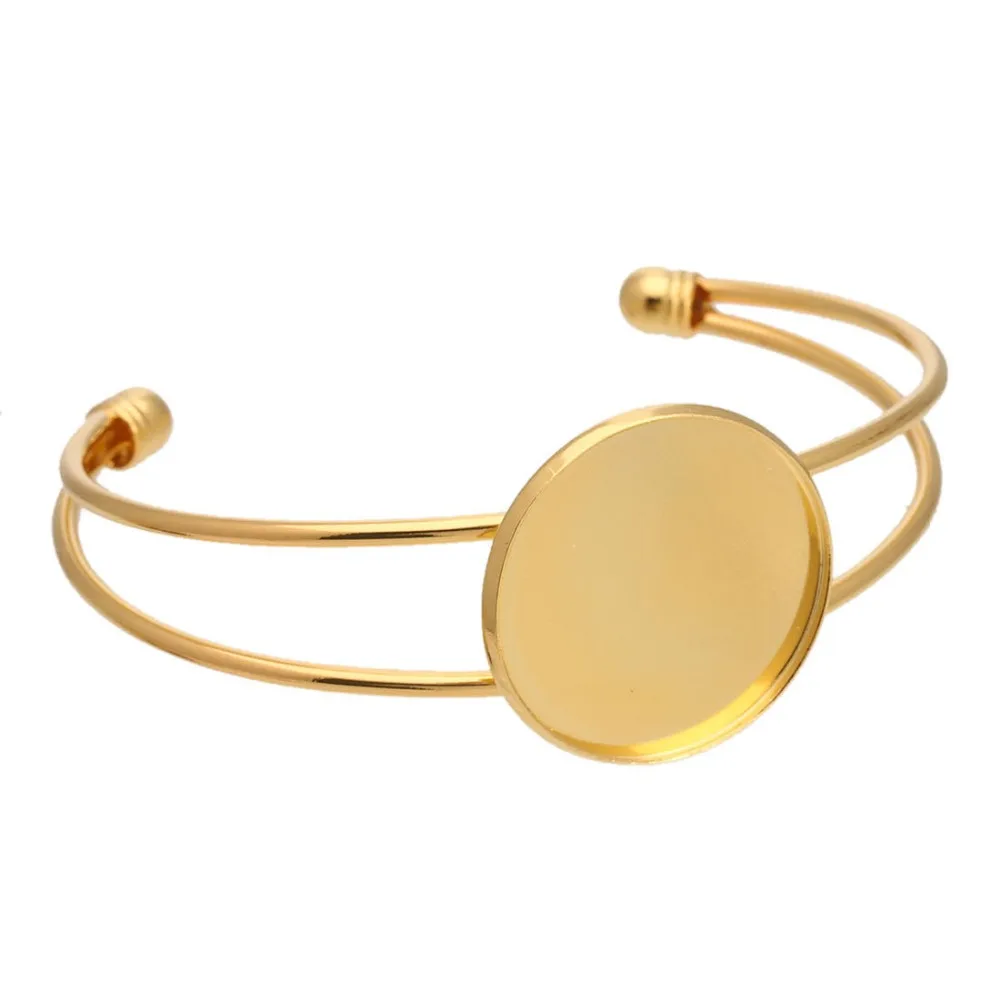 Подходит для браслетов 25 мм медная основа винтажный Круглый браслет