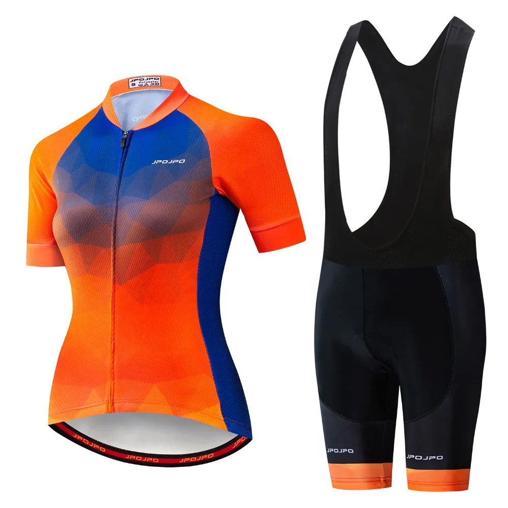 MTB велосипед Джерси нагрудник шорты набор Ropa Ciclismo maillot Женский Джерси для велоспорта велосипедный Топ рубашка Нижняя Женская одежда синий