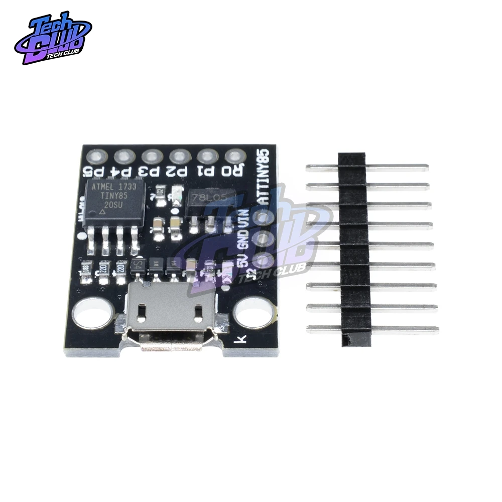 ATtiny ATtiny85 Digispark Kickstarter Micro USB Development Board Module for Arduino IIC I2C TWI SPI Low Power Microcontroller |