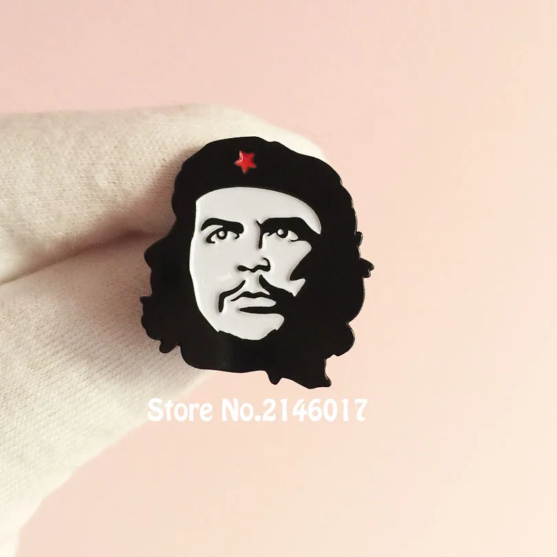 

27.5mm Che Guevara Rebel Pins Enamel Badges Socialist Liberal Military Lapel Pin Brooch Gift or Art Metal Craft