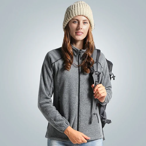 Women Light grey Весна осень Женская Мужская Флисовая походная куртка Мужская Уличная походная куртка для альпинизма теплая брендовая куртка VA285 - Цвет: Women Light grey