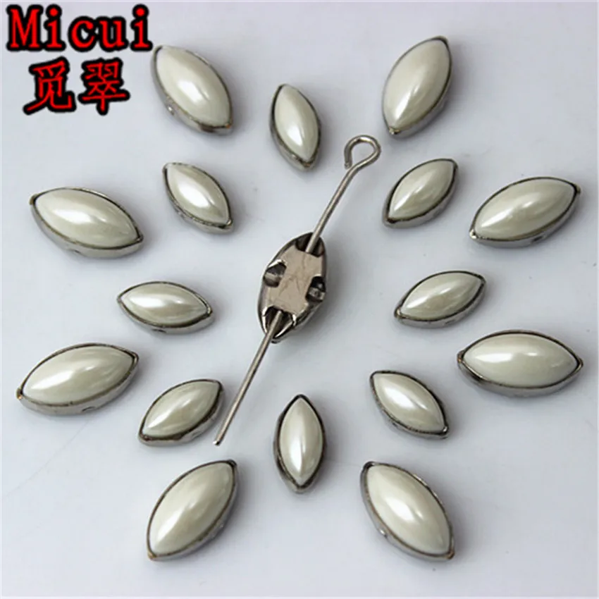 Кристаллы Micui 4*8/5*10 мм лошадиный глаз камни с металлическими когтями акриловые