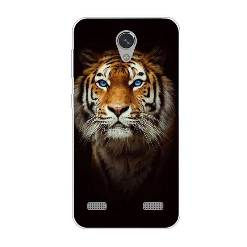 Чехол для zte blade a 520, силиконовая Мягкая задняя крышка из ТПУ с изображением зверей для zte blade a 520, Защитные чехлы для телефонов