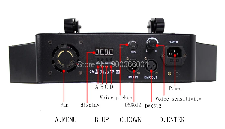 Диско-сценический лучевой светильник 8*10 Вт светодиодный RGBW DMX 512 вечерние светильник s клубный звуковой светильник профессиональное dj оборудование сканер бар светильник s