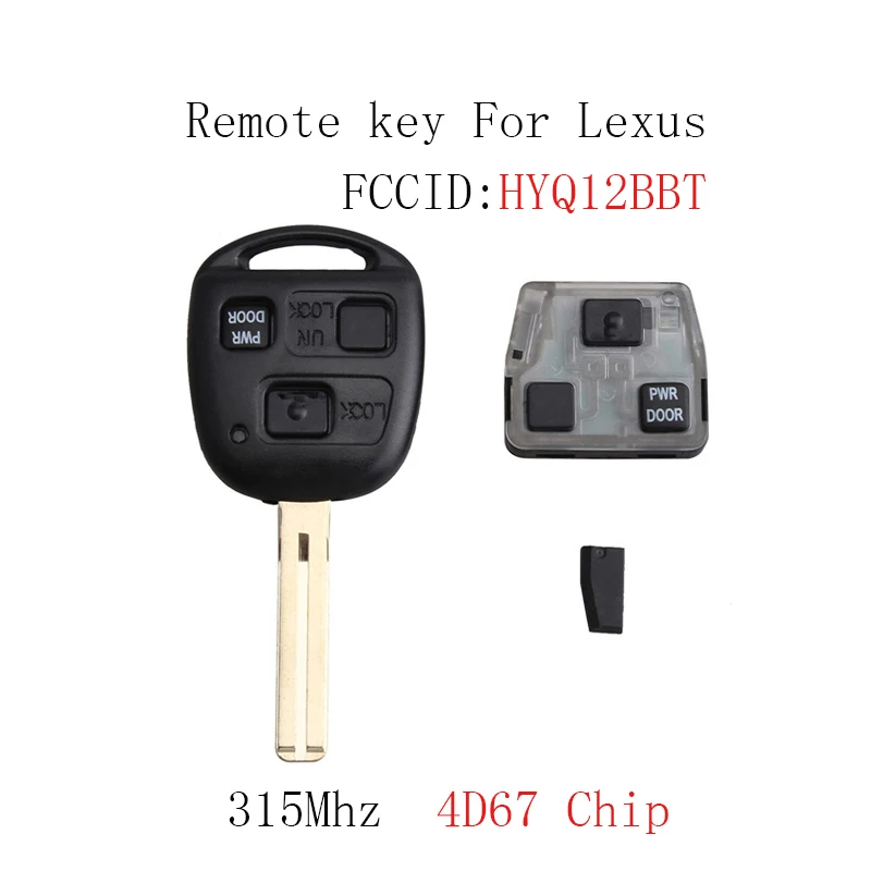 3BT Замена дистанционного ключа автомобиля для Lexus RX330 2004 2005 2006 RX350 2007 2008 2009 HYQ12BBT