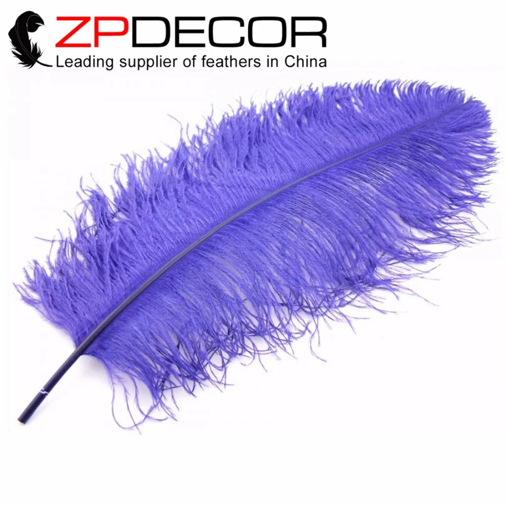 

Свадебные Перья ZPDECOR, 100 шт./партия, 60-65 см (24-26 дюймов), Премиум качество, большие королевские пурпурные перья страуса для рукоделия