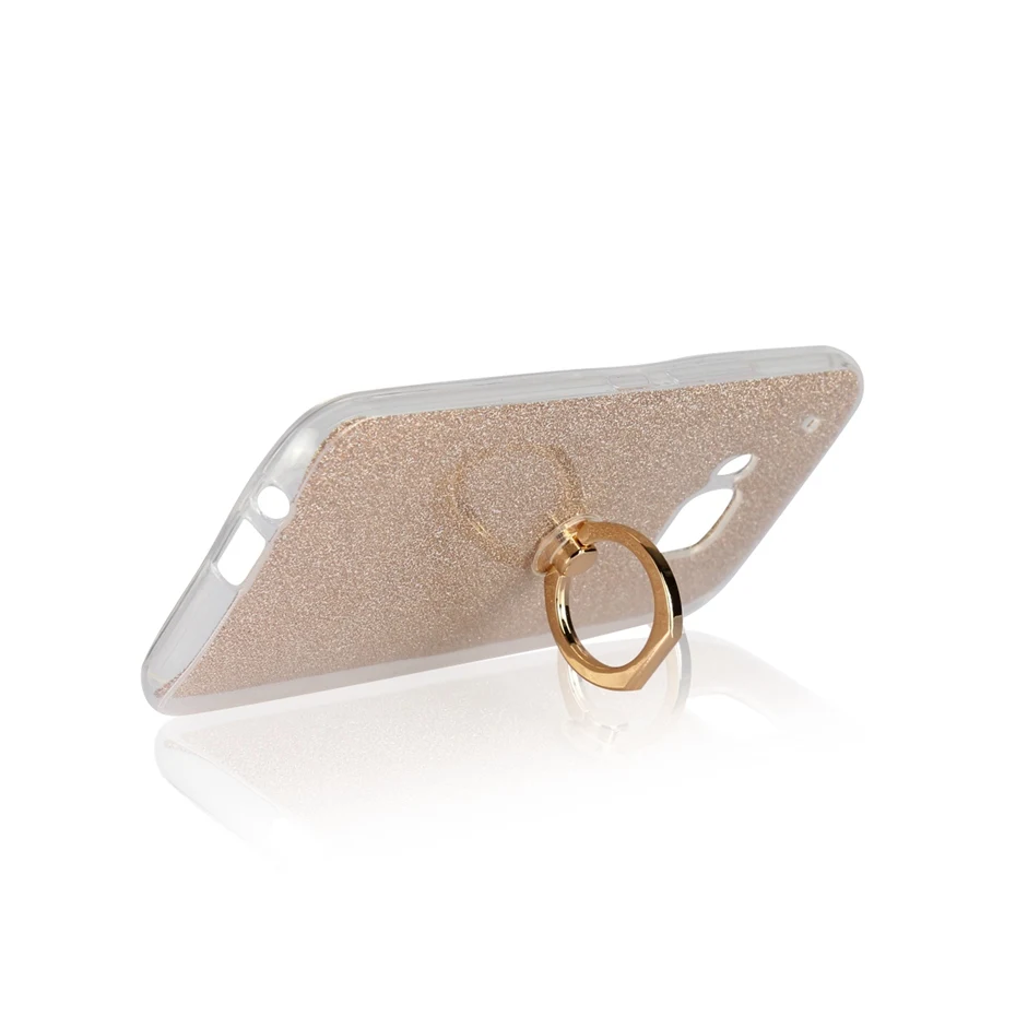 Чехол для htc один M9 M 9 мягкой ТПУ с стенд колец на палец блеск крышка блестки