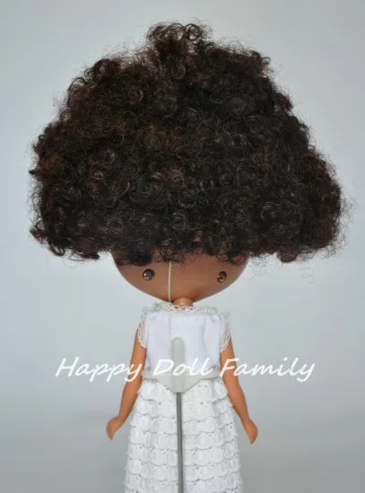 Кукла Блит нюд коричнево черные кудрявые волосы темная кожа короткие волосы|doll